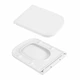 Подвесной унитаз Qtap керамика 485х340х350 мм белый с сиденьем Slim Duroplast Soft-close Quick Release (692223) - изображение 8