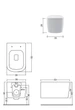 Унитаз подвесной безободковый NIC DESIGN SEMPLICE 3699003, белый матовый - изображение 2