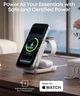Бездротовий зарядний пристрій Anker Prime 3-in-1 MagSafe Qi2.2 25W cертифікований складаний пристрій для подорожей - White - зображення 7