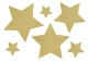 Zestaw dekoracyjnych figur PartyDeco Gwiazdy 6 szt do złożenia Złoty (DWG1-019) (5902230714281) - obraz 3