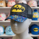 Дитяча кепка тракер Бетмен (Batman) з сіткою, регульована, 53–56 см, чорна, з принтом - зображення 1