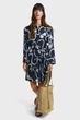 Жіноча темно-синя сукня з візерунком REL SAILING PRINT SHIRT DRESS Gant 36 4503388 - изображение 3