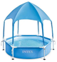Басейн каркасний з накриттям, розмір 183x38см, CANOPY METAL FRAME POOL, вага 8,8 кг, Intex 28209, - зображення 1