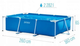 Каркасний басейн, Intex 28271, прямокутний, 2300 л, розмір 260х160х65 см, у коробці - зображення 3