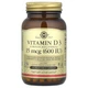 Вітамін D3 Solgar (Vitamin D3) 600 МО 120 капсул (SOL-03319) - зображення 1