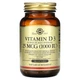 Натуральний вітамін D3 Solgar (Vitamin D3) 1000 МО 100 капсул (SOL-03340) - зображення 1