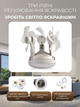 Лампа вентилятор LED 50W E27: 3 режими швидкості, лампа з вентилятором люстра, світильник із стельовим вентилятором 45 см, в цоколь E27 з пультом, біла - изображение 3