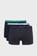 Чоловічі темно-сині боксери (3 шт) MICRO PRINT TRUNK 3 PACK Gant S 902513033 - зображення 6
