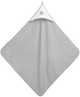 Рушник дитячий Sensillo Frotte з капюшоном з вишивкою єнота сірий 100×100 см (5908310389974) - зображення 2