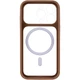 Чохол TPU+PC GETMAN Moon Clear with MagSafe для Apple iPhone 13 Pro (6.1") Brown - зображення 4