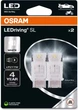 Zestaw żarówek samochodowych OSRAM LEDriving SL P27/7W White 2 szt. (3157DWP-2BL) - obraz 1