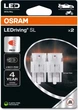 Zestaw żarówek samochodowych OSRAM LEDriving SL W21W/5W Red 2 szt. (7515DRP-2BL) - obraz 1