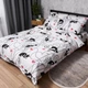 Комплект постельного белья Moon&Star Бязь Gold Люкс Cat Romance Полуторний Євро 160х220наволочки 4х50х70 (MS-820010663) - изображение 1