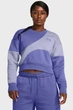 Жіночий фіолетовий світшот Essential Fleece Crop Crew Under Armour XS 1382721-561 - зображення 1