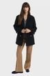 Жіноче чорне вовняне пальто LENGTH Gant M 4700390 - изображение 2