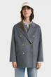 Жіноче сіре вовняне пальто HANDSTITCHED Gant L 4700383 - изображение 1