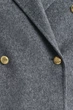 Жіноче сіре вовняне пальто HANDSTITCHED Gant L 4700383 - изображение 6