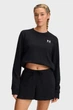 Жіночий чорний світшот UA Rival Terry Crew Under Armour MD 1389659-001 - зображення 1