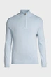 Чоловіча блакитна вовняна кофта EXTRAFINE MERINO WOOL HALF ZIP Gant XXL 8050206 - изображение 1