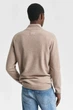 Чоловіча бежева вовняна кофта SUPERFINE LAMBSWOOL HALF ZIP Gant M 87213 - изображение 3