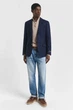 Чоловіча бежева вовняна кофта SUPERFINE LAMBSWOOL HALF ZIP Gant M 87213 - изображение 4