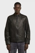 Чоловіча чорна шкіряна куртка Biker G-Star RAW M D27137,B508 - зображення 1