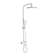 Душова система універсальна Qtap Presto на три споживача (з виливом) QTPRE111CRW45580 Chrome/White - зображення 1