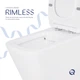 Унитаз-компакт Qtap Crow Eco безободковый с сиденьем Soft-close QTCRO27W48750 - изображение 6