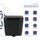 Унитаз подвесной Qtap Crow Ultra Quiet 485×340×290 мм, Matt Black, с сиденьем Slim Duroplast/Soft-close/Quic - изображение 3
