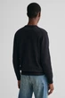 Чоловічий чорний джемпер CLASSIC COTTON C-NECK Gant L 8030561 - изображение 3