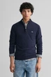 Чоловіча темно-синя вовняна кофта SUPERFINE Gant S 87213 - изображение 1