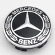 Колпачок заглушка ступицы колеса Mercedes Benz 75 мм тип 3 черный+хром - изображение 2