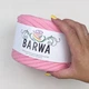 Пряжа стрічкова Barwa трикотажна плоска для в'язання макраме рожева №27 - изображение 2