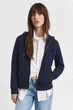 Жіноче темно-синє худе REG TONAL SHIELD ZIP HOODIE Gant S 4202588 - зображення 1