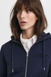 Жіноче темно-синє худе REG TONAL SHIELD ZIP HOODIE Gant S 4202588 - зображення 2