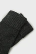 Жіночі темно-сірі вовняні рукавички WOOL KNITTED GLOVES Gant OS 4930017 - изображение 3
