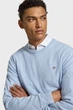 Чоловічий блакитний вовняний джемпер SUPERFINE Gant XL 87211 - изображение 4