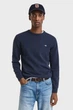 Чоловічий темно-синій вовняний джемпер SUPERFINE LAMBSWOOL C-NECK Gant L 87211 - изображение 1
