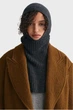 Жіноча сіра вовняна балаклава LOUNGEWEAR BALACLAVA Gant OS 4910049 - изображение 2
