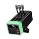 Повербанк HOCO DB103 65W fully compatible power bank with built-in cable and camping light 40000mAh, 2USB/1Type-C, PD/QC, 65W/3A, black - зображення 6