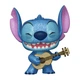 Фигурка Фанко Стич в Блестках №1044 Lilo and Stitch with Ukulele Diamond Glitter Exclusive Funko 57488 - изображение 2