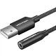 Звукова карта USB AUX jack, TRRS Ear, 0.25 м 96 кГц/24 біт 2-в-1 DSP шумозаглушення Vention - изображение 1