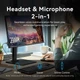 Звукова карта USB AUX jack, TRRS Ear, 0.25 м 96 кГц/24 біт 2-в-1 DSP шумозаглушення Vention - изображение 7