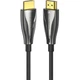 Кабель HDMI M-M, 60.0 м, V2.1, Optical 8K 60Гц 48Gbps Dolby 7.1 TPE Чорний Zinc Alloy Type Vention - зображення 4