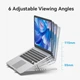 Підставка для ноутбука Laptop X-type Stand Сріблястий Aluminum Alloy Vention - изображение 8