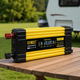 Автомобільний інвертор UKC 1000 Вт перетворювач напруги 12 220 В 2 USB LCD AC DC адаптер для акумулятора ноутбука побутової техніки електроніки прикурювача чорний жовтий - зображення 6