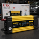 Автомобільний інвертор UKC 1000 Вт перетворювач напруги 12 220 В 2 USB LCD AC DC адаптер для акумулятора ноутбука побутової техніки електроніки прикурювача чорний жовтий - зображення 5