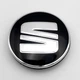 Колпачок заглушка ступицы колеса Seat 55 мм хром+черный тип 1 - изображение 2
