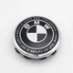 Колпачок заглушка ступицы колеса BMW 56 мм черный+белый тип 2 - изображение 2