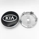 Колпачок заглушка ступицы колеса Kia 60 мм черный+хром - изображение 1